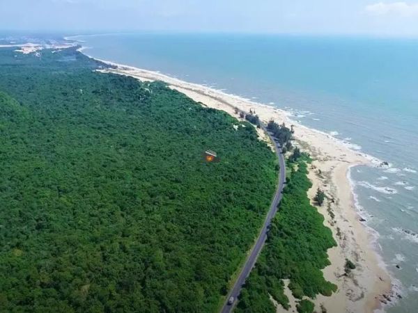 Ho Tram Beach stands out for its pristine natural beauty